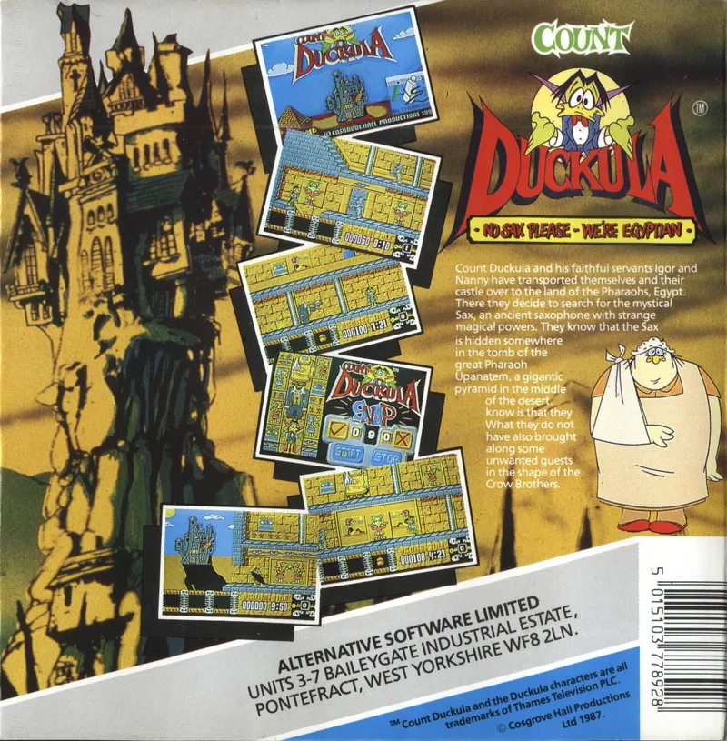 Count Duckula box back