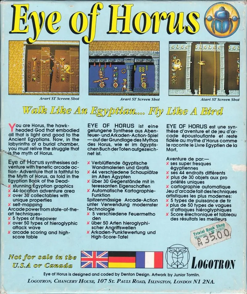 Eye of Horus box back