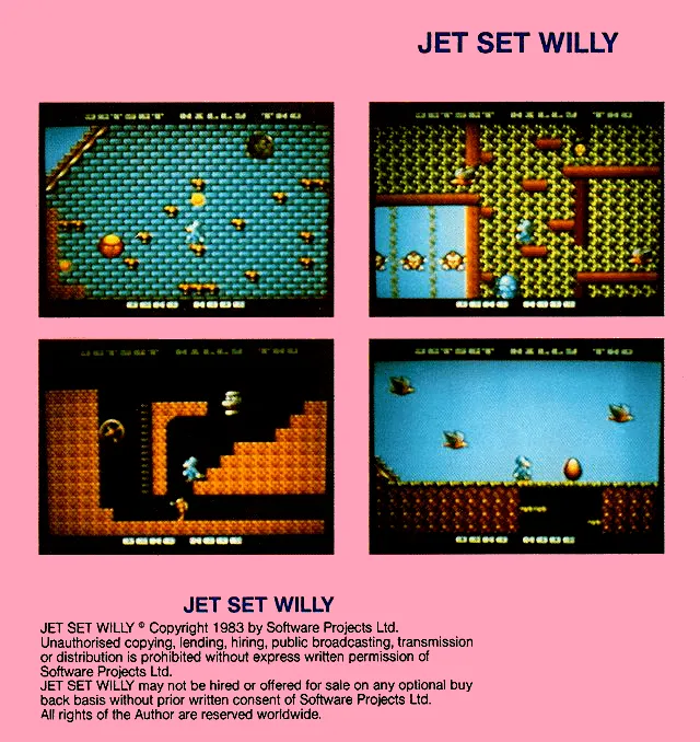 Jet Set Willy II box back