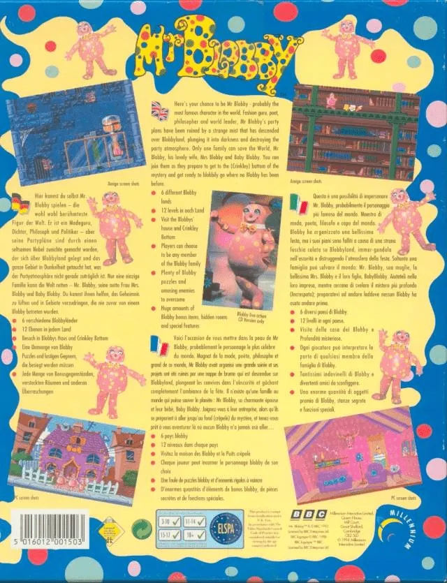 Mr. Blobby box back