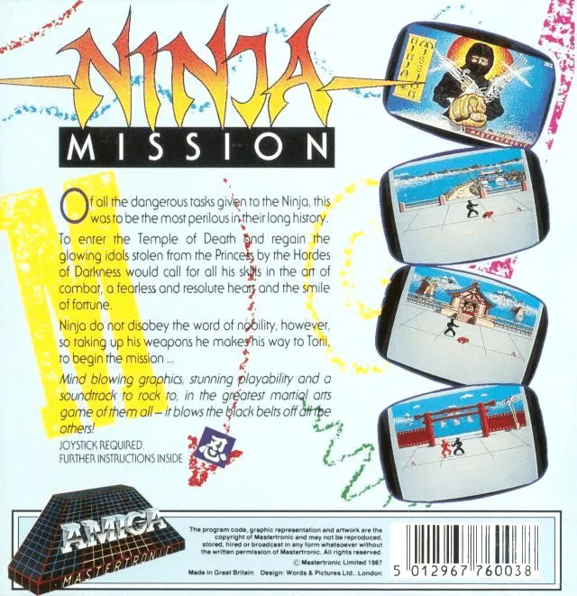 Ninja Mission box back