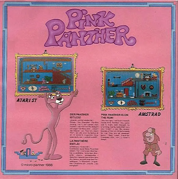 Pink Panther box back
