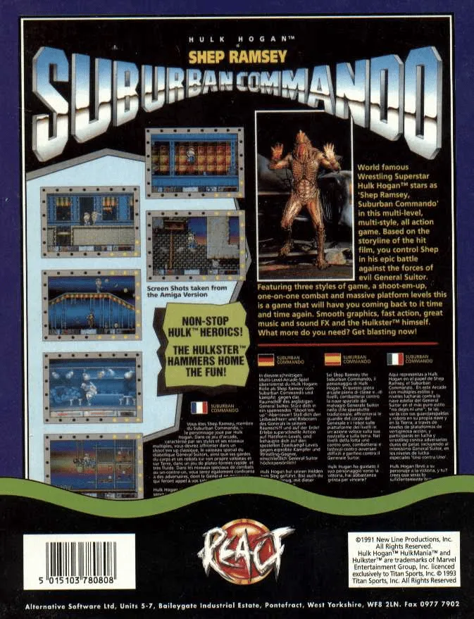 Suburban Commando box back