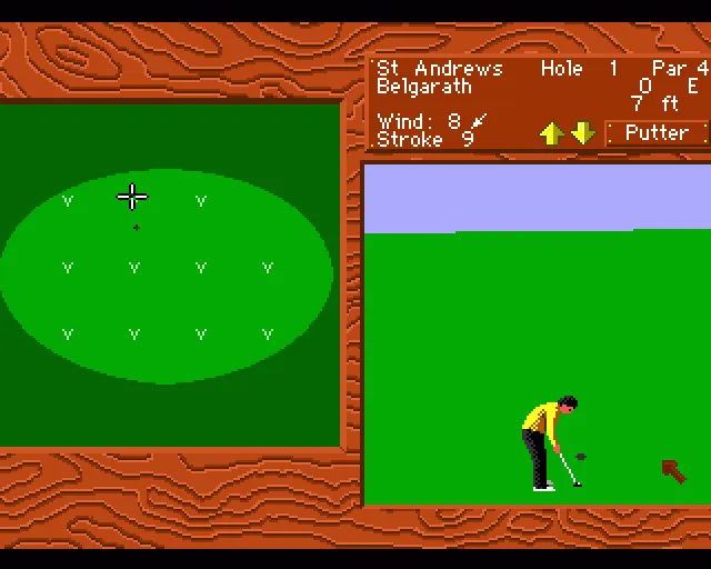 Backdrop artwork for World Tour Golf