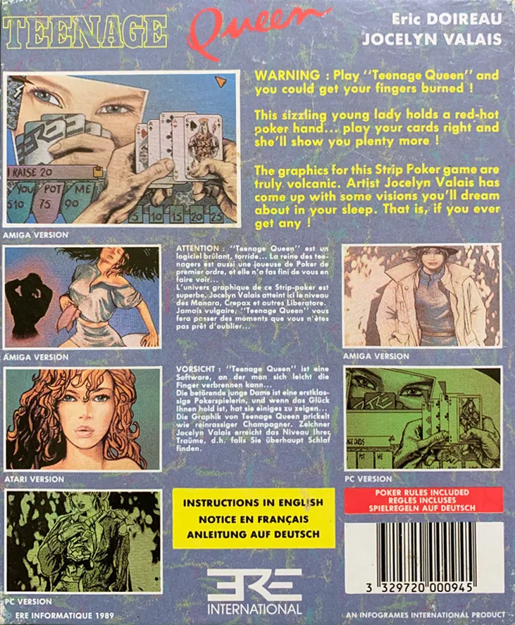 Teenage Queen box back