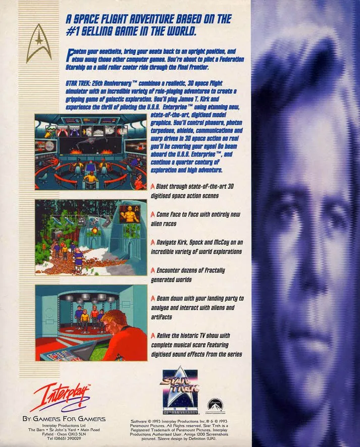 Star Trek: 25th Anniversary box back