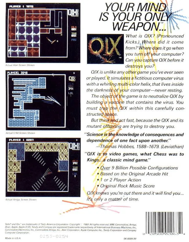 Qix box back