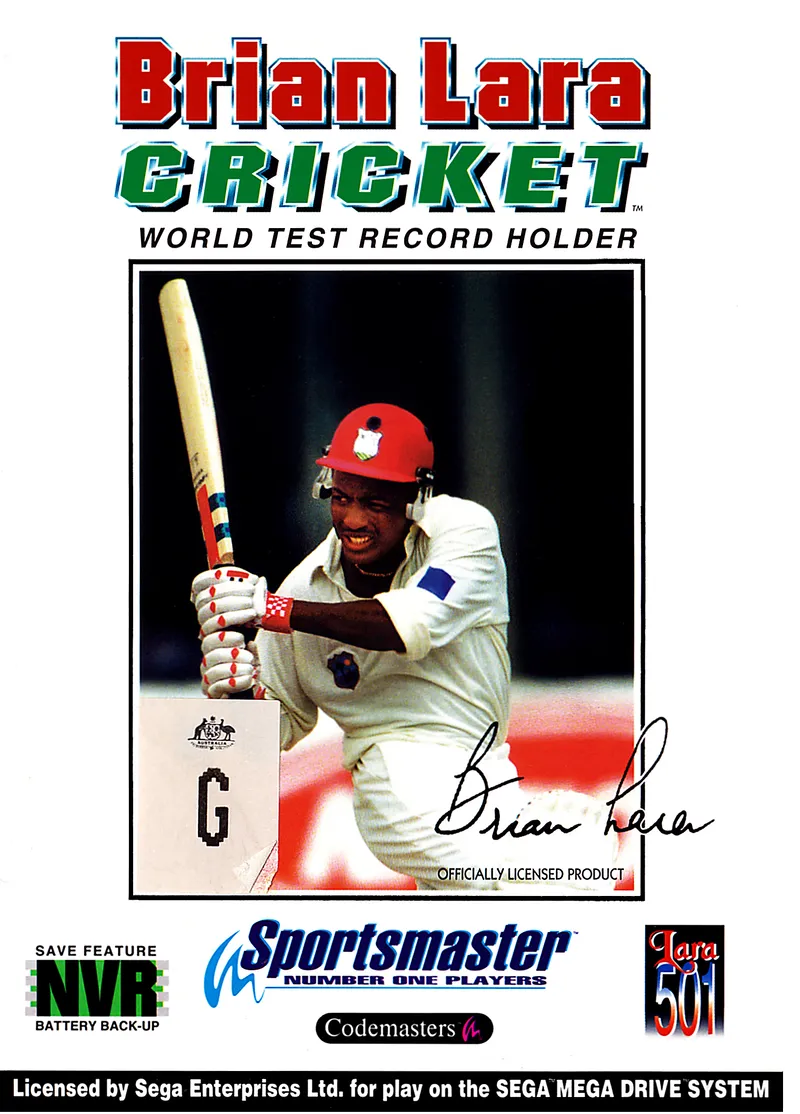 Brian Lara's Cricket 96 cover art for Commodore Amiga