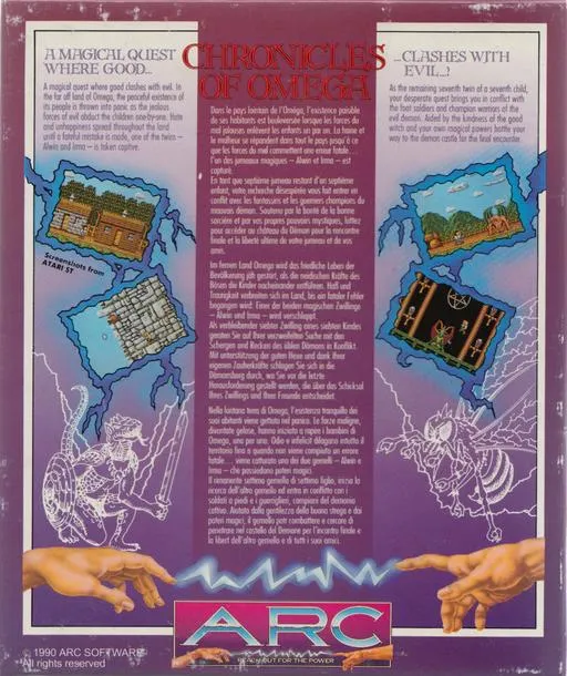 Chronicles of Omega box back