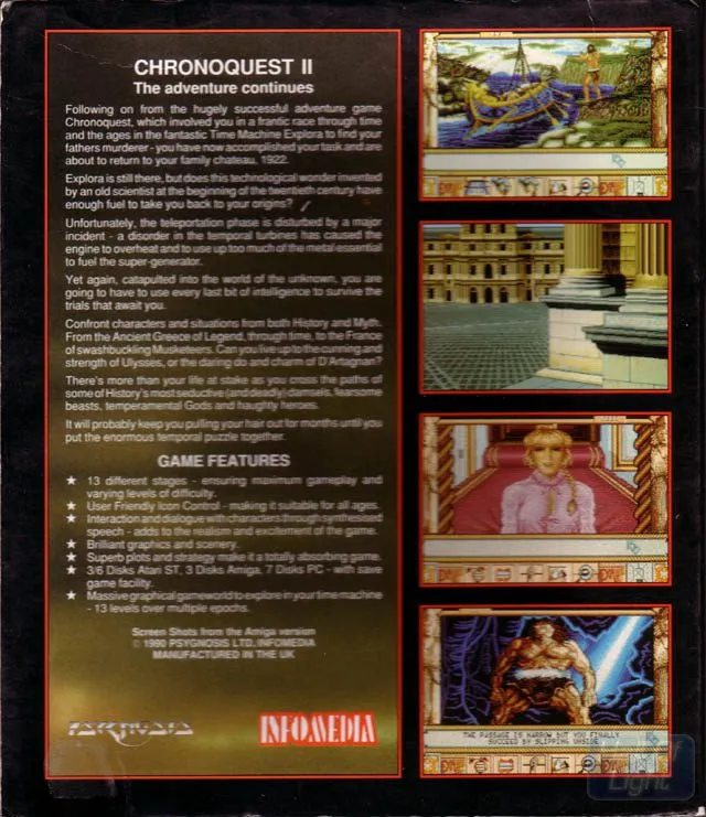 Chrono Quest II box back