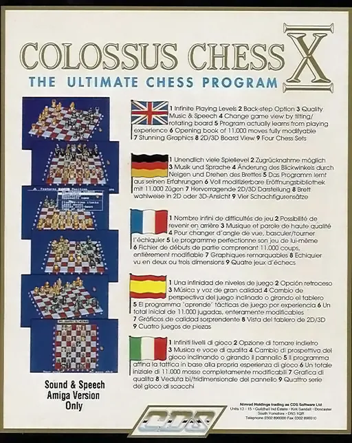 Colossus Chess X box back