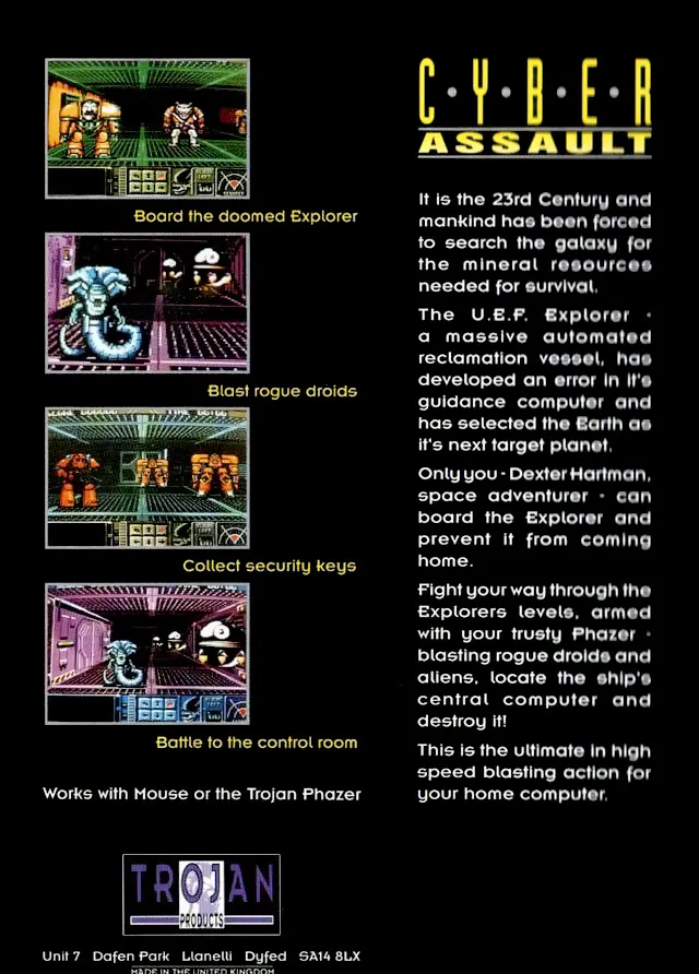 Cyber Assault box back
