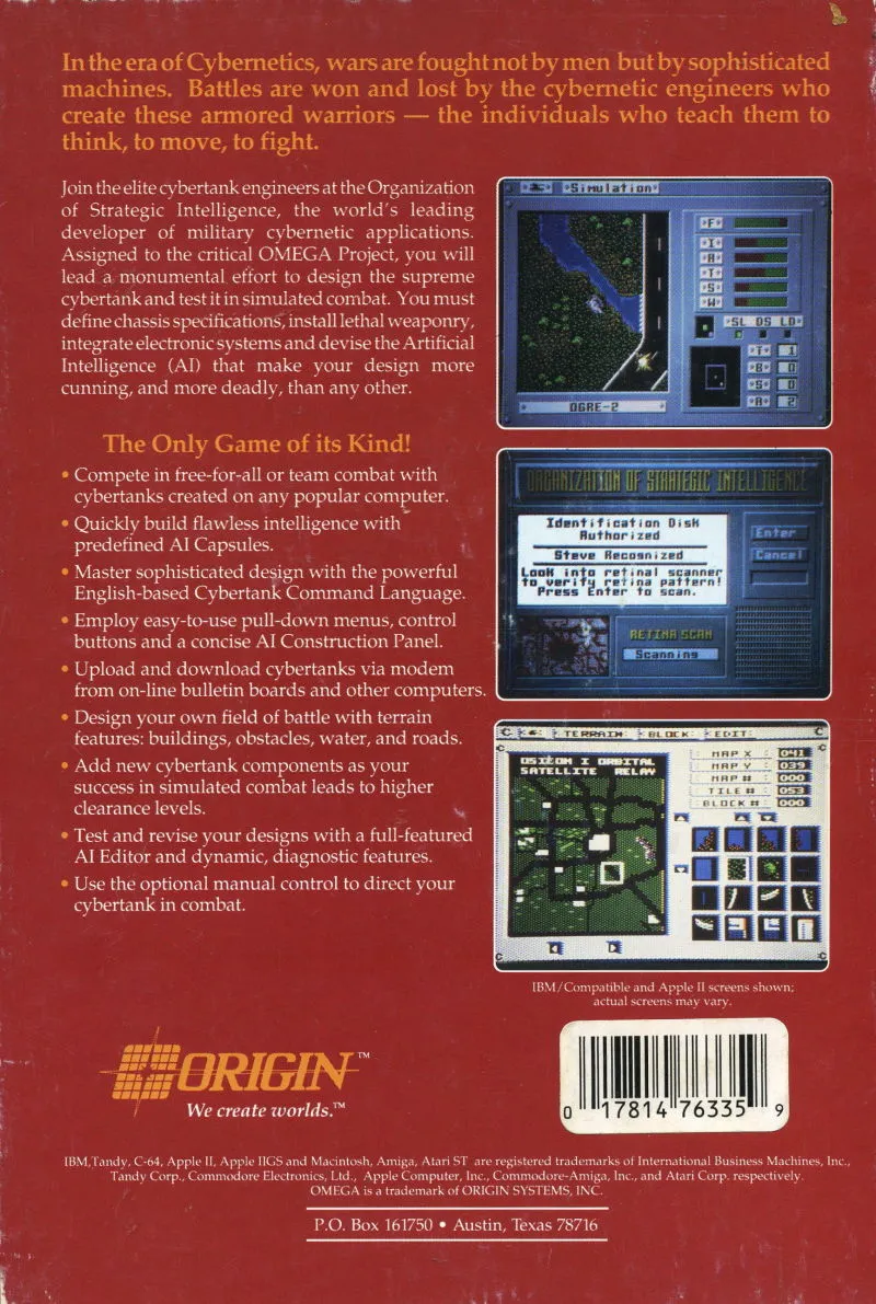 Omega box back