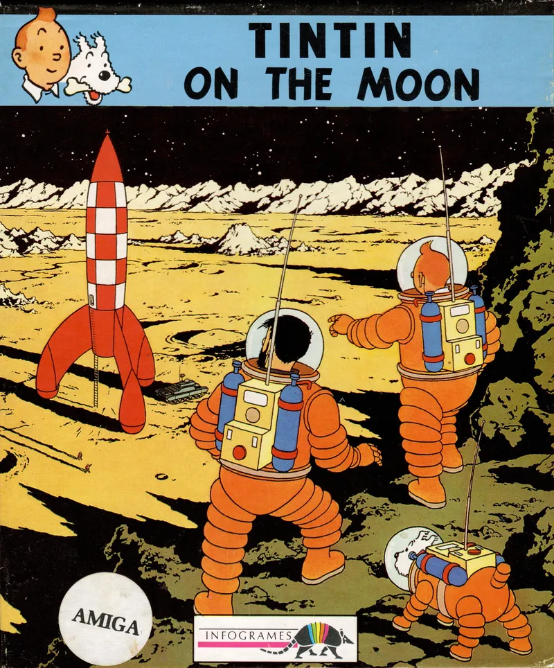 Tintin on the Moon box art