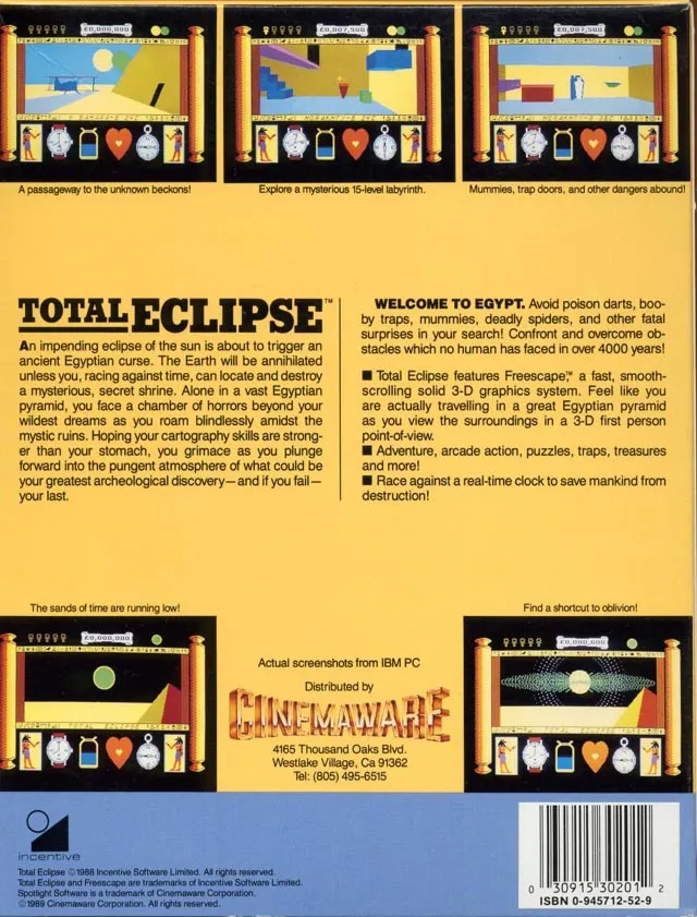 Total Eclipse box back