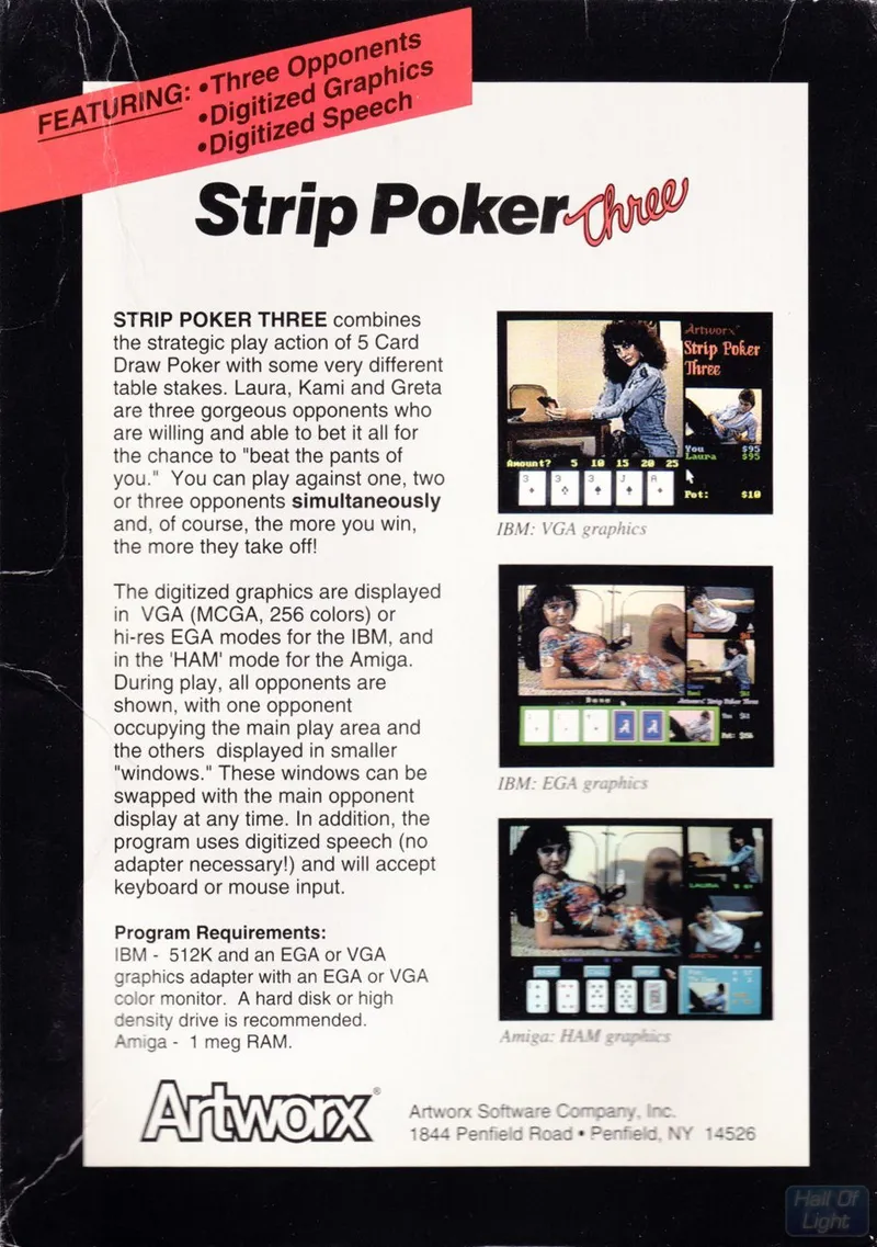 Deluxe Strip Poker 2 box back