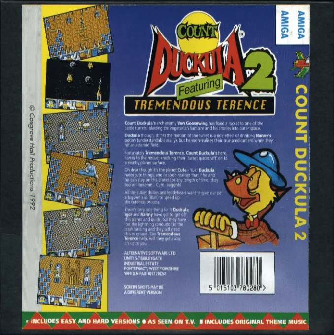 Count Duckula 2: Featuring Tremendous Terence box back