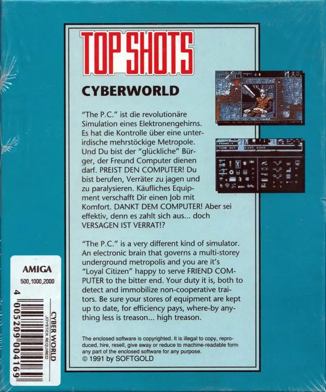 Cyber World box back