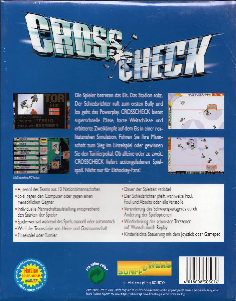 CrossCheck box back