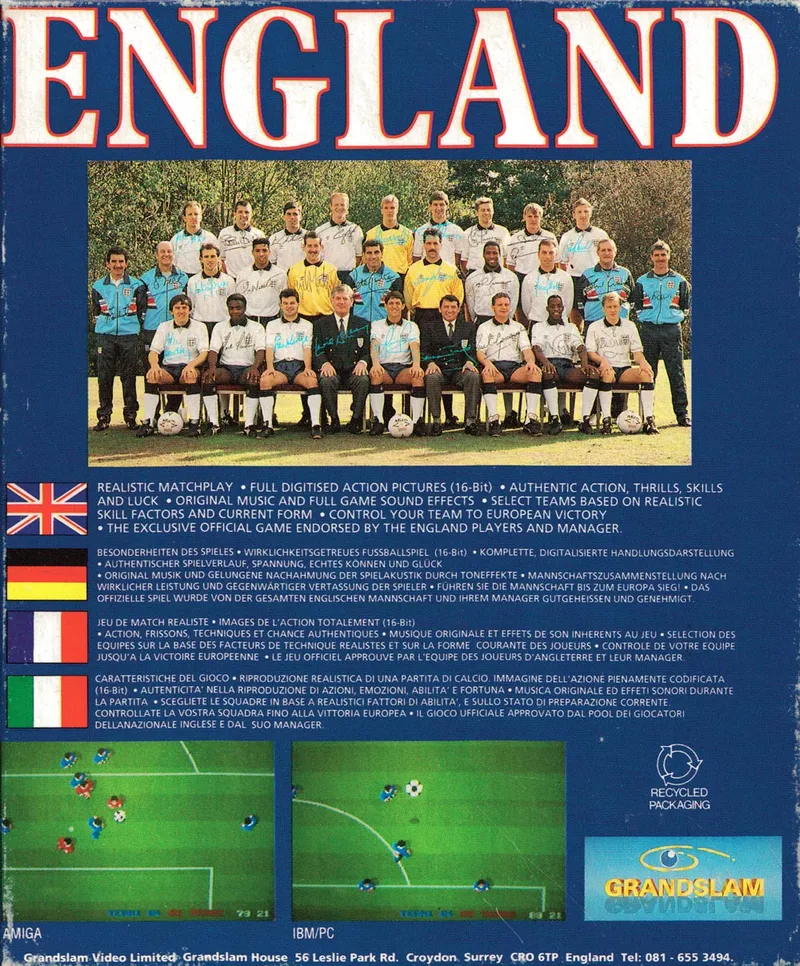 England Championship Special box back