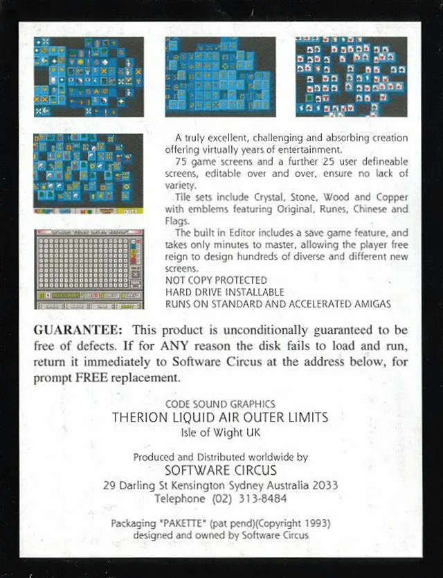 Dragon Tiles II: The Tournament box back