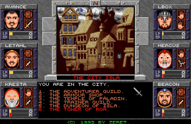 Backdrop artwork for Dungeons of Avalon II: The Island of Darkness