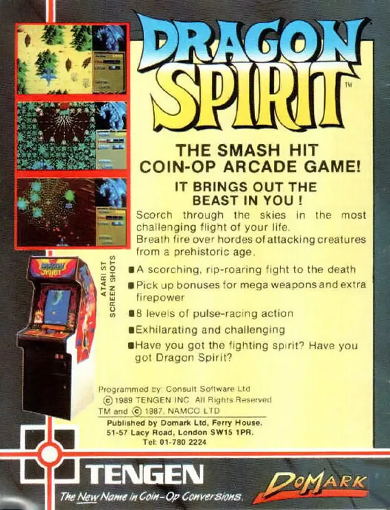 Dragon Spirit box back