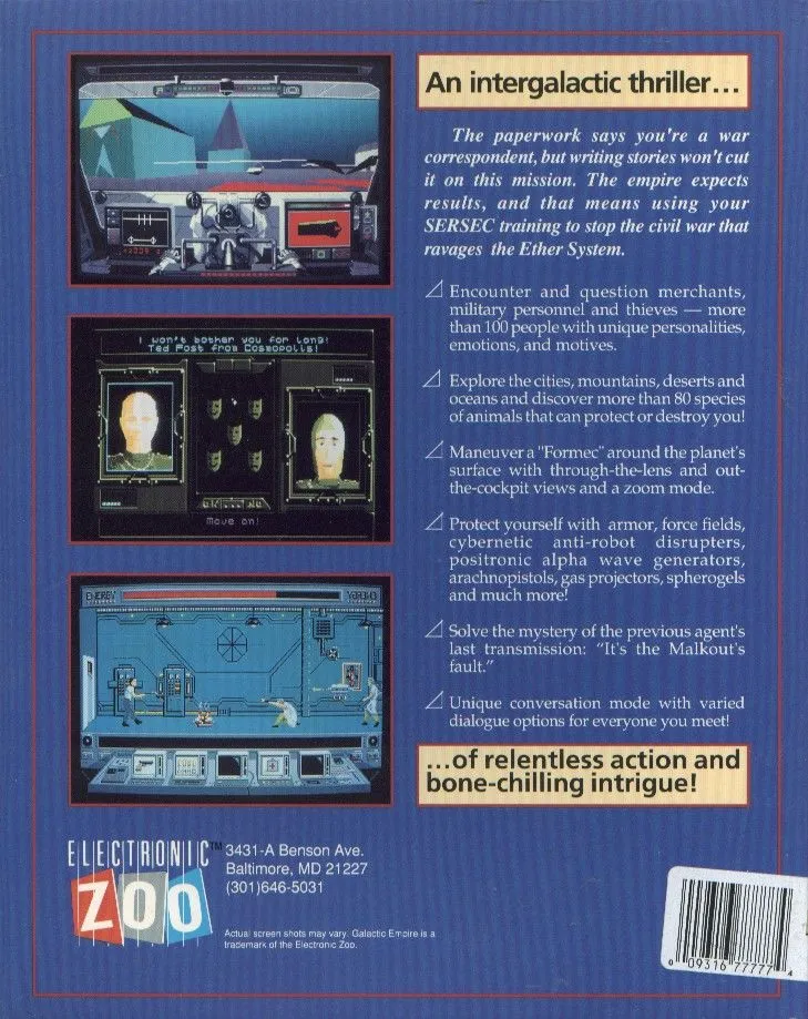 Galactic Empire box back