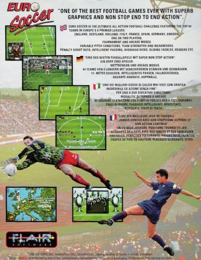 Euro Soccer box back