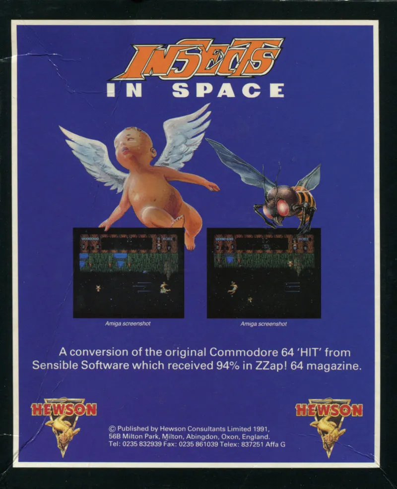 Insects in Space box back