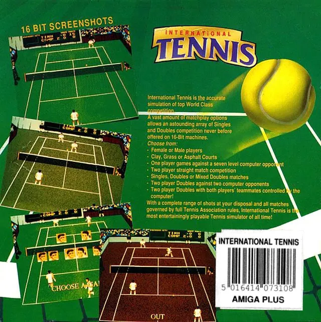 International Tennis box back