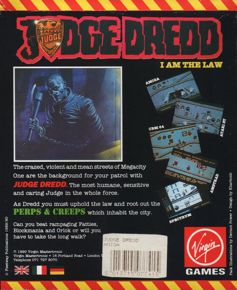 Judge Dredd box back