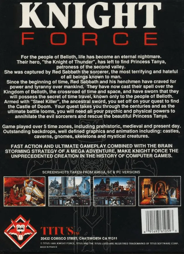 Knight Force box back
