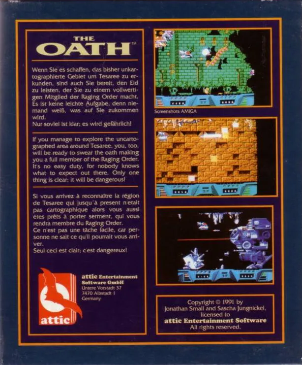 The Oath box back