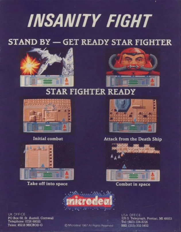 Insanity Fight box back