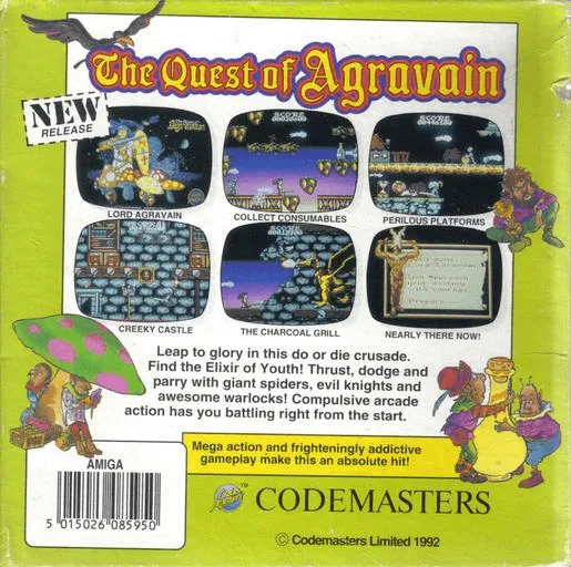 The Quest of Agravain box back