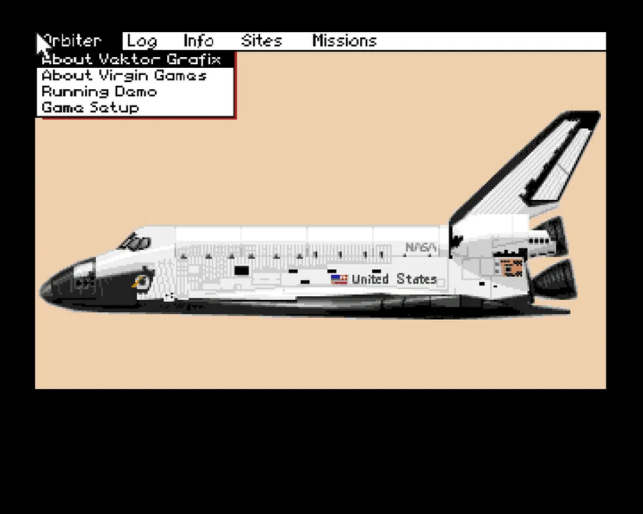 Backdrop artwork for Shuttle: The Space Flight Simulator