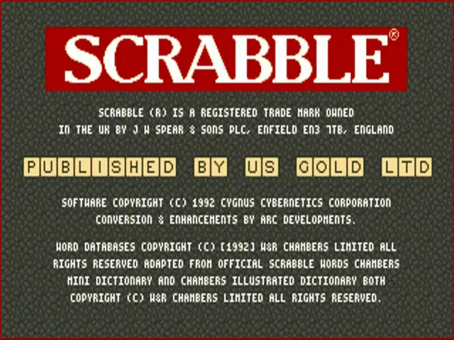 Scrabble screenshot