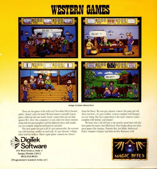 Western Games box back