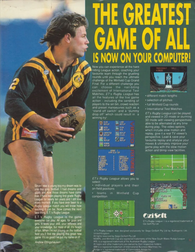 E.T.'s Rugby League box back