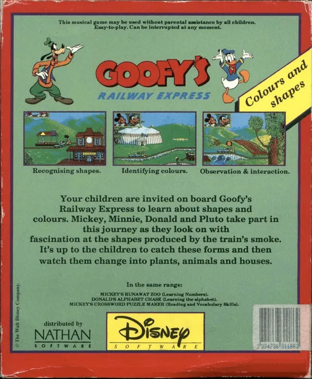 Goofy's Railway Express box back