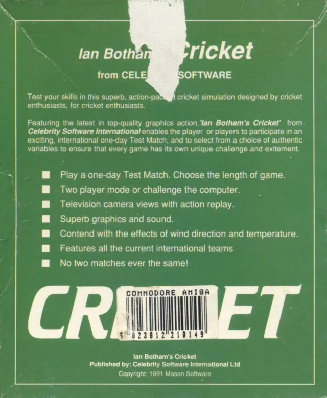 Ian Botham's Cricket box back