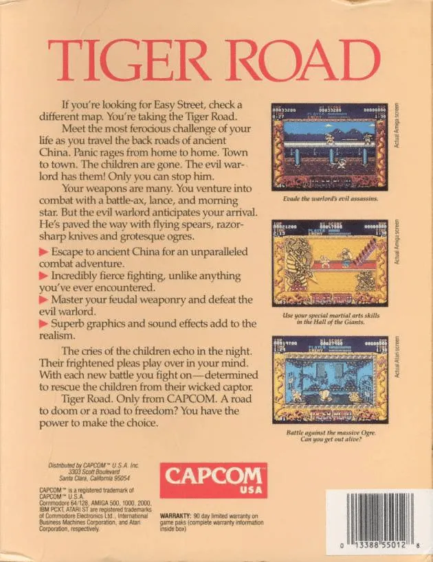 Tiger Road box back