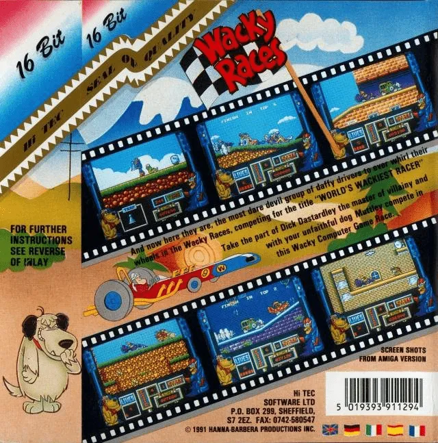 Wacky Races box back