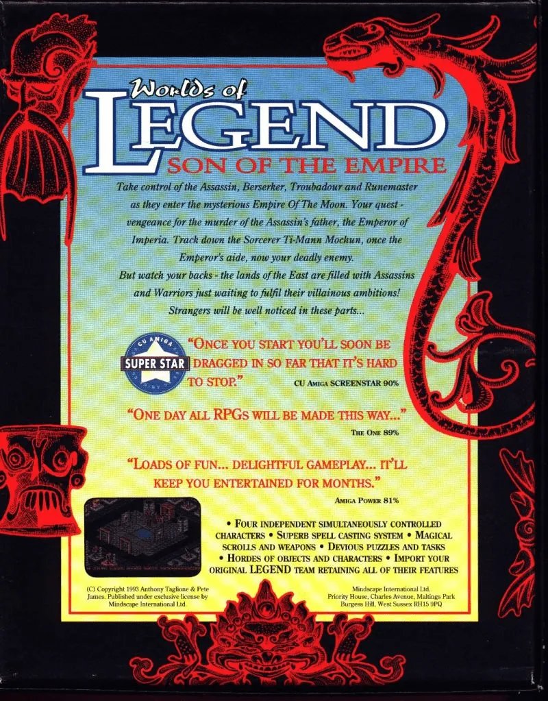 Worlds of Legend: Son of the Empire box back