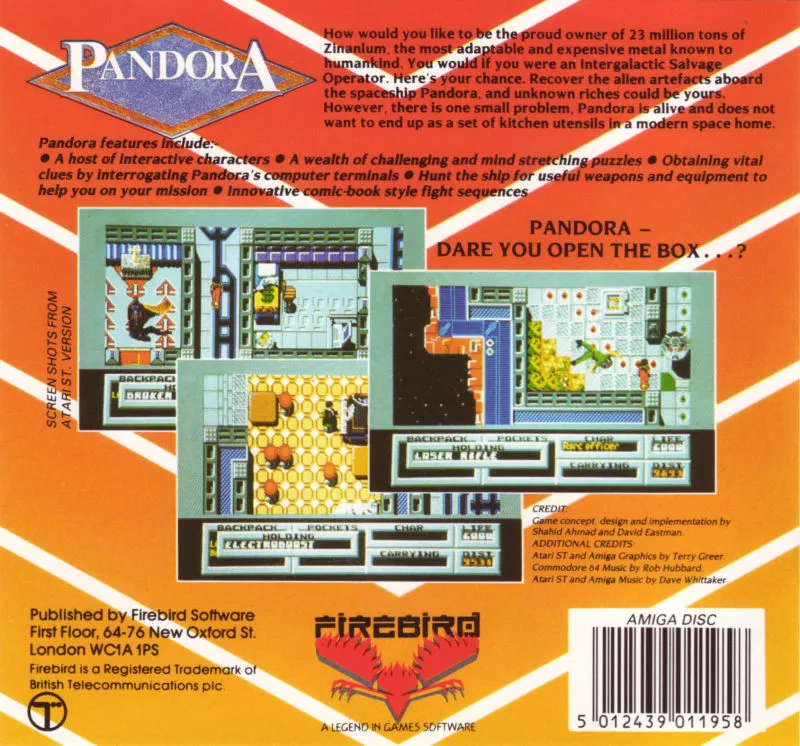 Pandora box back