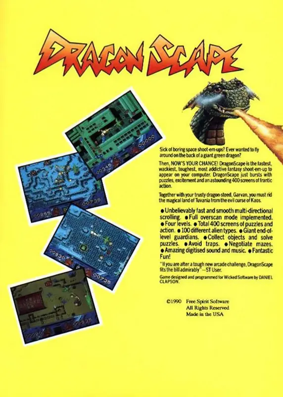 DragonScape box back