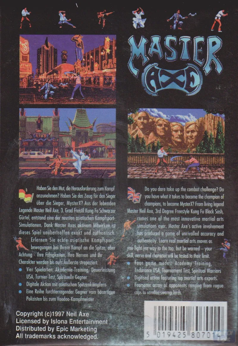 Master Axe: The Genesis of MysterX box back
