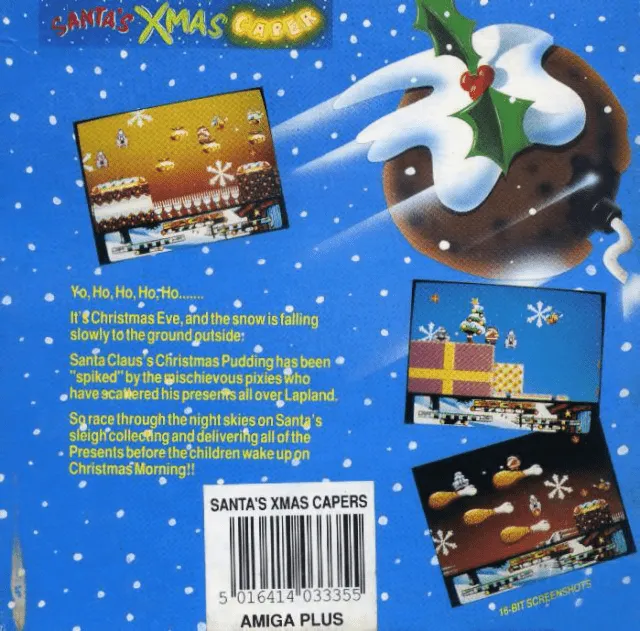 Santa's Xmas Caper box back