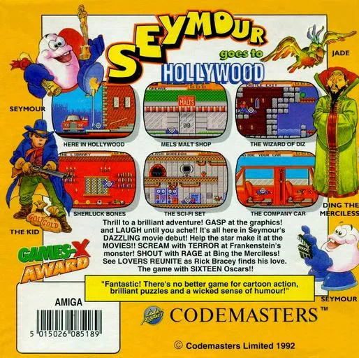 Seymour Goes to Hollywood box back